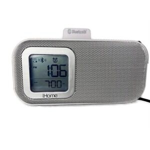 iHome‎ iBT22 Bluetooth Dual Alarm Clock Wireless Speaker- Tested Working